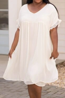 Darling Darla Dress, Ivory -Chic Soul Store DarlingDarlaDress Ivory