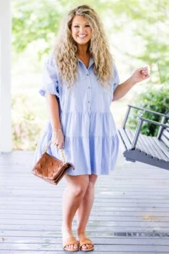 Day Well Spent Dress, Blue -Chic Soul Store DayWellSpentDress Blue 6