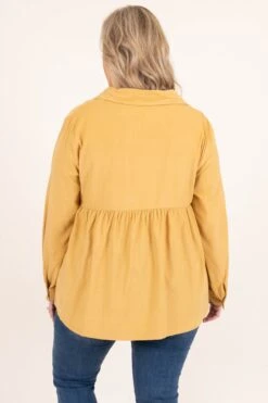 Daytime Adventures Top, Mustard -Chic Soul Store DaytimeAdventuresTop Mustard 0028