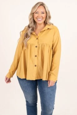 Daytime Adventures Top, Mustard