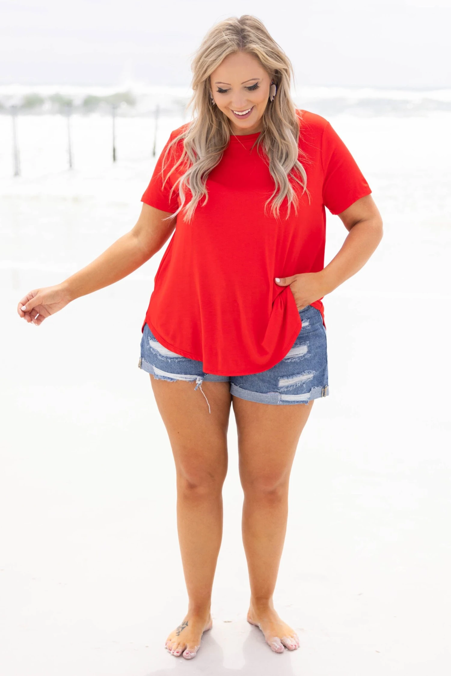 Decide My Fate Top, Tomato 5 Decide My Fate Top, Tomato - Image 3