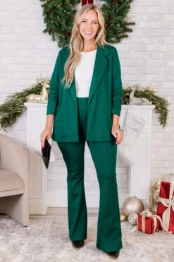 Deep Dive Flare Pants, Hunter Green -Chic Soul Store DeepDiveFlarePants HunterGreen 5