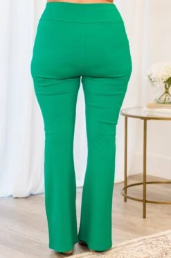 Deep Dive Flare Pants, Kelly Green -Chic Soul Store DeepDiveFlarePants KellyGreen 2