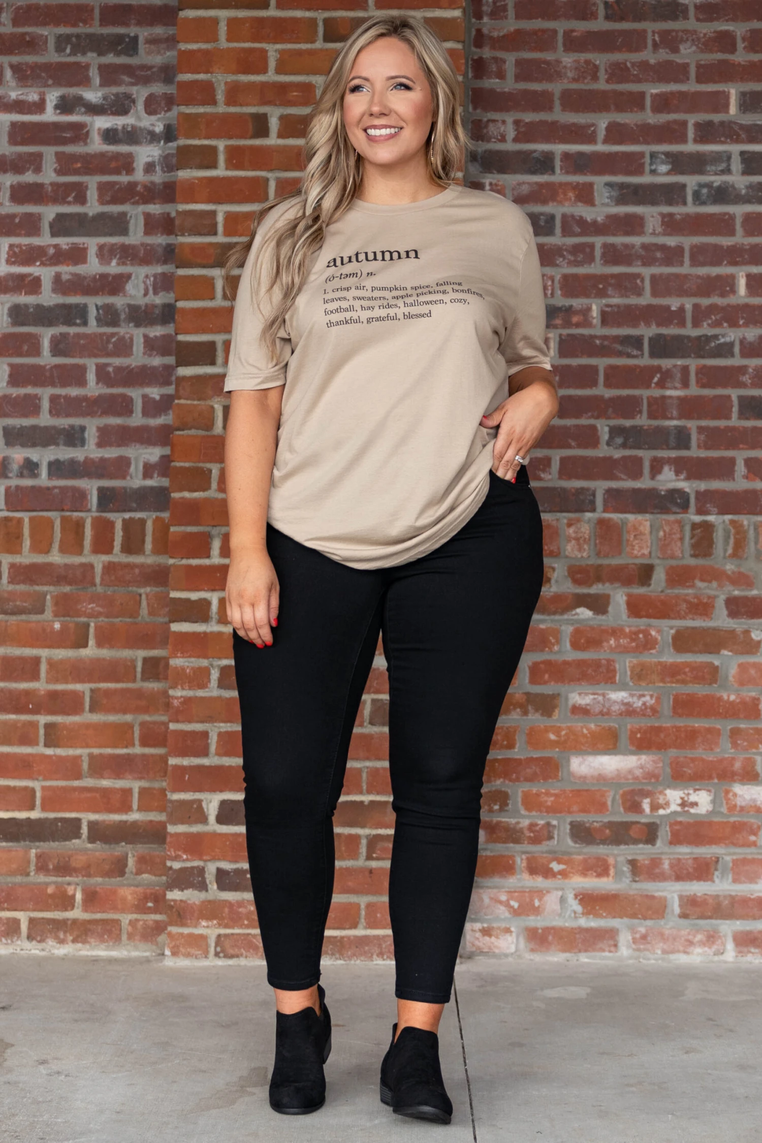 Definition Of Autumn Tee, Tan 5 Definition Of Autumn Tee, Tan - Image 3