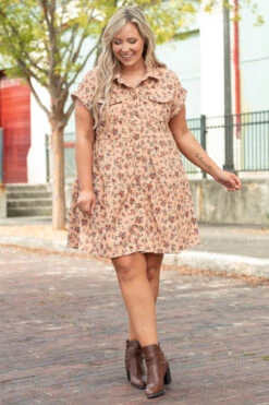 Delicate Dreams Dress, Soft Beige -Chic Soul Store DelicateDreamsDress SoftBeige 1079