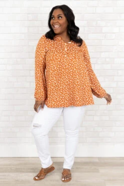 Delightful Memories Top, Rust 9 Delightful Memories Top, Rust -Chic Soul Store DelightfulMemoriesTop Rust 0015