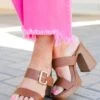 Desirable Destination Heels, Tan -Chic Soul Store DesirableDestinationHeels Tan 2