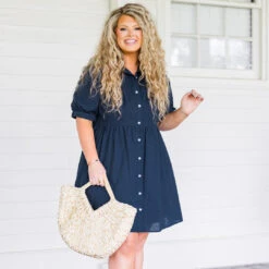 Destined To Impress Dress, Navy -Chic Soul Store DestinedToImpressDress Navy 6