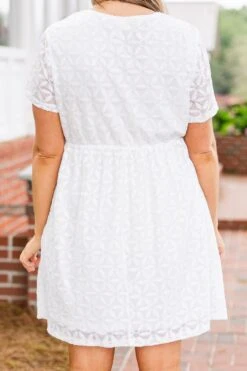 Diamond Season Dress, White -Chic Soul Store DiamondSeasonDress White 2