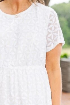 Diamond Season Dress, White -Chic Soul Store DiamondSeasonDress White 4