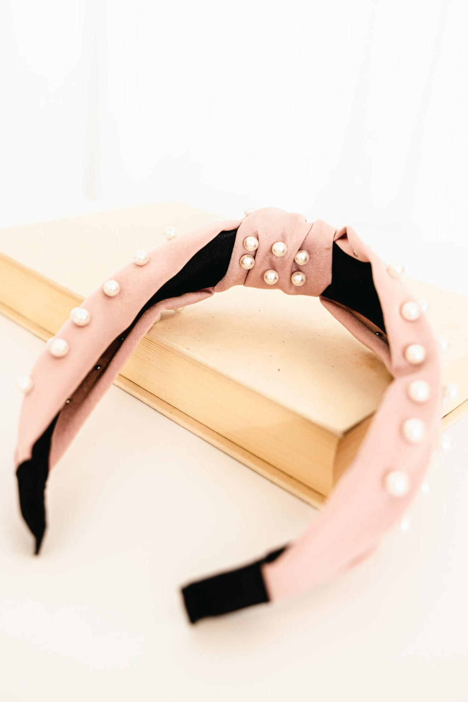 Diamonds And Pearls Headband, Pink 5 Diamonds And Pearls Headband, Pink - Image 3