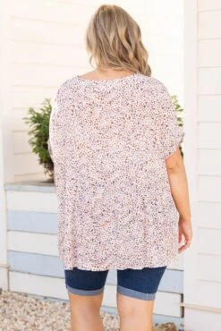 Different Perspectives Top, Blue Multi -Chic Soul Store DifferentPerspectivesTop BlueMulti 0829