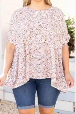 Different Perspectives Top, Blue Multi -Chic Soul Store DifferentPerspectivesTop BlueMulti 0831