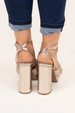 Diva Status Heels, Champagne -Chic Soul Store DivaStatusHeels Champagne 5