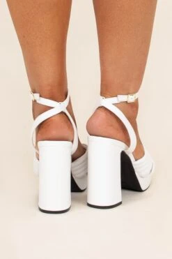 Diva Status Heels, White 12 Diva Status Heels, White -Chic Soul Store DivaStatusHeels White 5