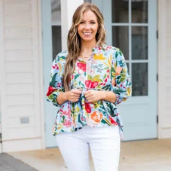 Divine Being Top, Blue -Chic Soul Store DivineBeing