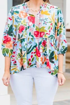 Divine Being Top, Blue -Chic Soul Store DivineBeingTop Blue 2