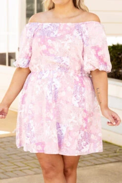 Do Not Disturb Dress, Lavender Multi 11 Do Not Disturb Dress, Lavender Multi -Chic Soul Store DoNotDisturbDress LavenderMulti 8668