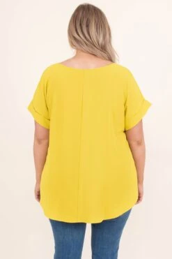 Do Your Job Top, Gold Kiwi -Chic Soul Store DoYourJobTop GoldKiwi 6669