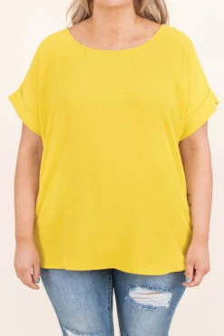 Do Your Job Top, Gold Kiwi -Chic Soul Store DoYourJobTop GoldKiwi 6670