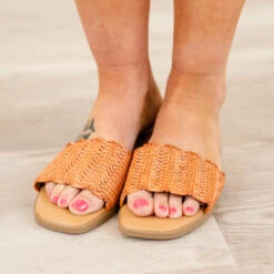 Dockside Dinner Sandals, Orange -Chic Soul Store DocksideDinnerSandals Orange 6