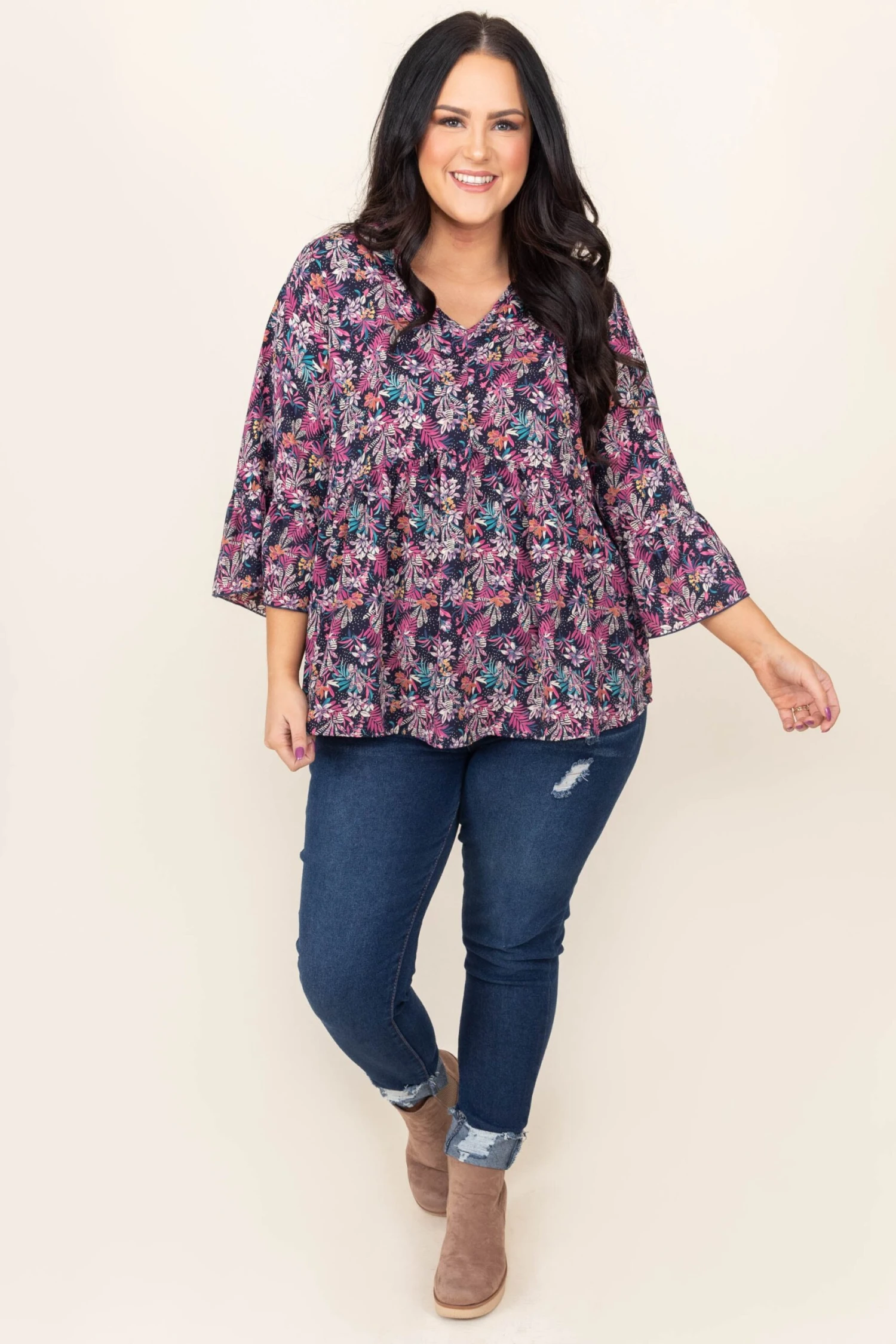 Don't Fade Top, Navy 4 Don't Fade Top, Navy - Image 2