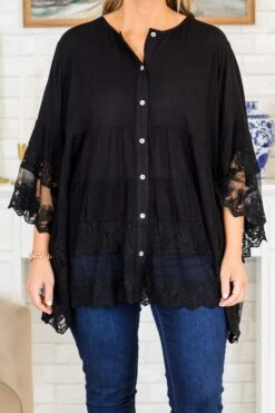 Don't Fail Me Now Blouse, Black -Chic Soul Store Don tFailMeNowBlouse Black 3