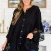 Don't Fail Me Now Blouse, Black -Chic Soul Store Don tFailMeNowBlouse Black 5