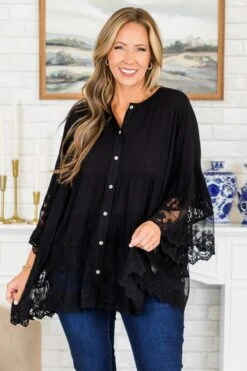 Don't Fail Me Now Blouse, Black