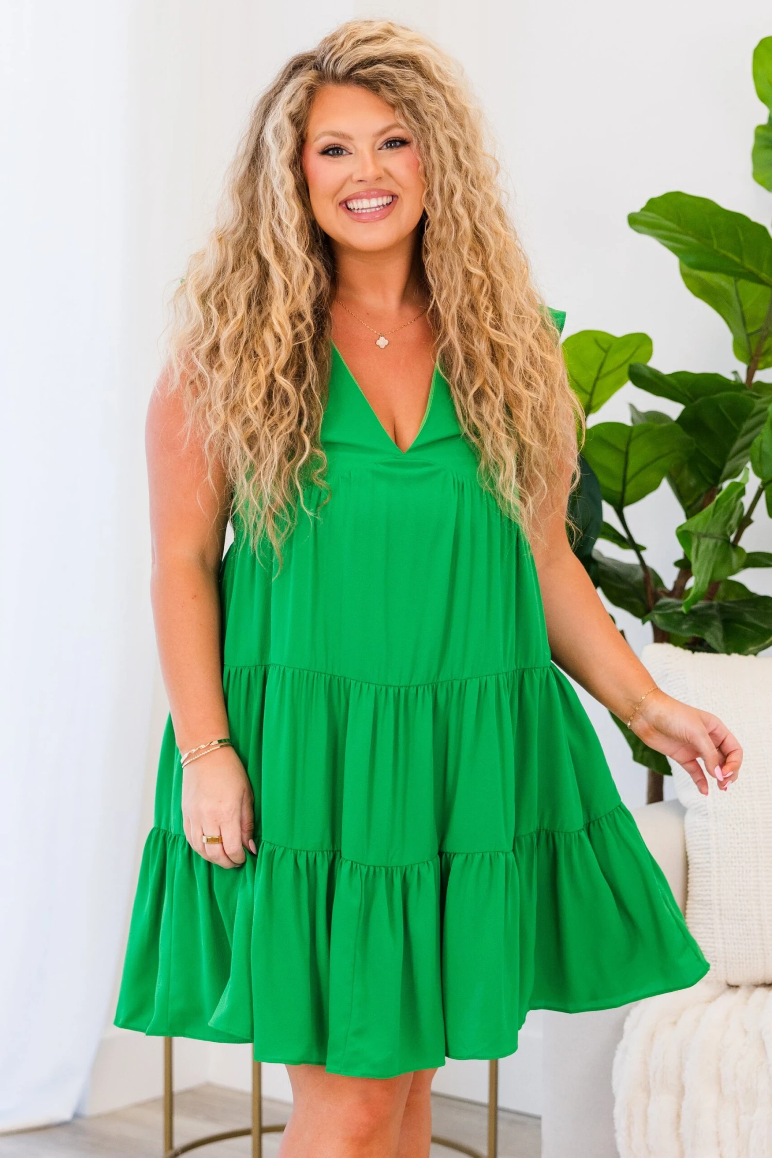 Don't Leave Me Hangin' Dress, Kelly Green 4 Don't Leave Me Hangin' Dress, Kelly Green - Image 2