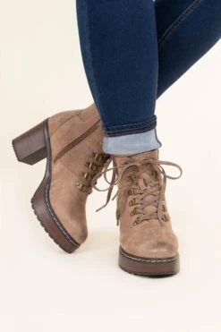 Don't Mess With Me Booties, Taupe