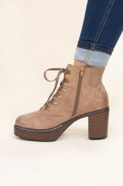 Don't Mess With Me Booties, Taupe -Chic Soul Store Don tMessWithMeBooties Taupe 5