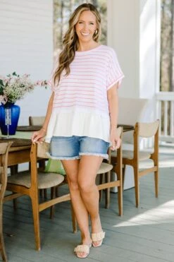 Don't Rock The Boat Top, Pink -Chic Soul Store Don tRockTheBoatTop Pink 6