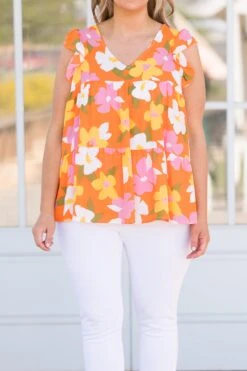 Don’t Run On Wishes Top, Orange -Chic Soul Store Don tRunOnWishesTop Orange 10