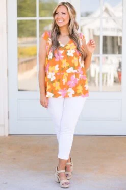 Don’t Run On Wishes Top, Orange -Chic Soul Store Don tRunOnWishesTop Orange 13