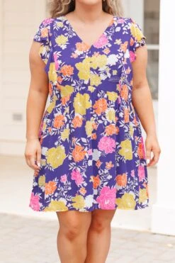 Don't Talk About It Dress, Navy -Chic Soul Store Don tTalkAboutItDress Navy 2