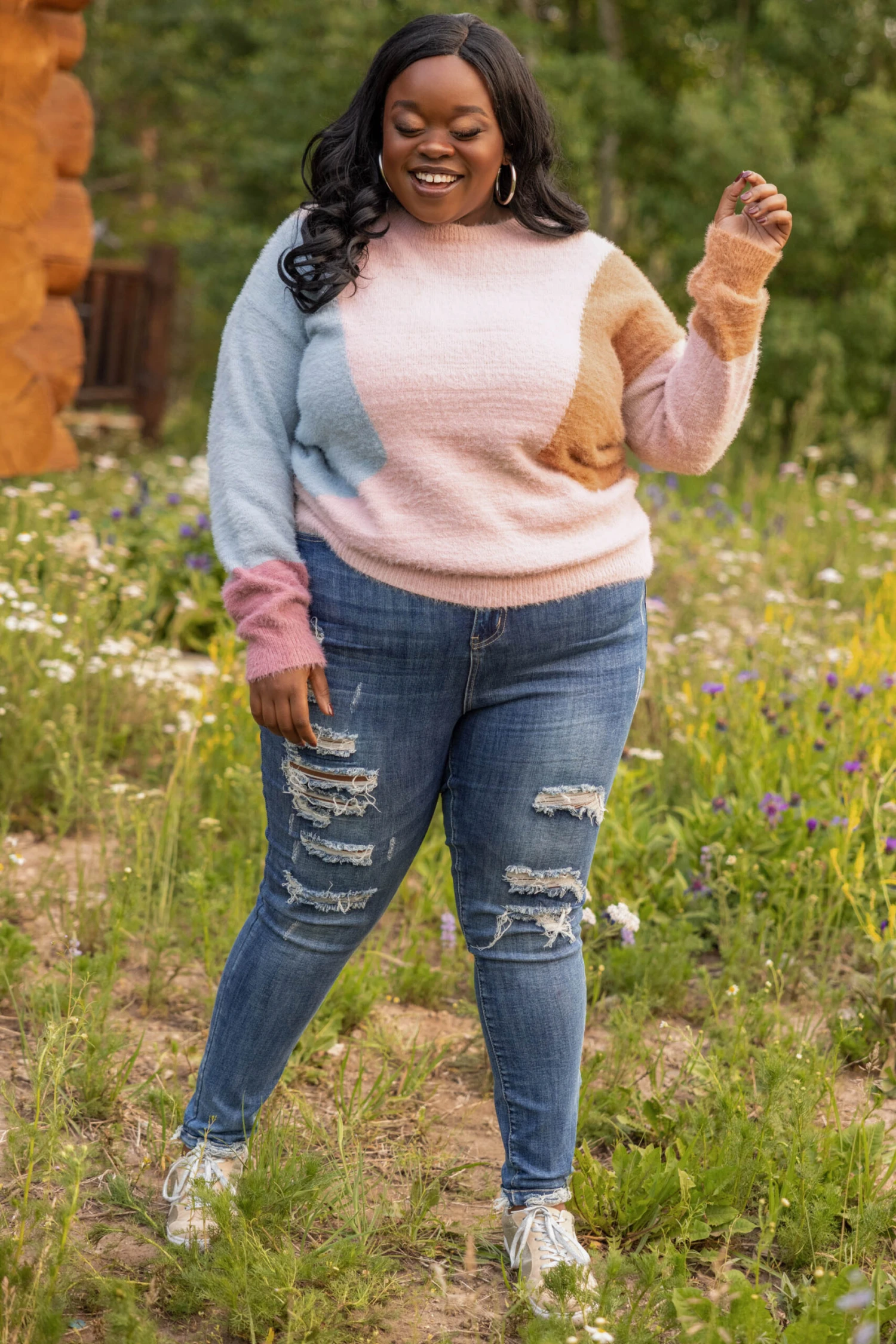 Don't Want My Love To Go To Waste Sweater, Pink 5 Don't Want My Love To Go To Waste Sweater, Pink - Image 3