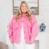 Don't You Wish Denim Jacket, Pink -Chic Soul Store Don tYouWishDenimJacket Pink