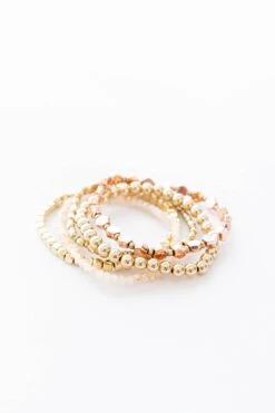 Dream Of Dazzle Bracelet, Gold -Chic Soul Store DreamOfDazzleBracelet Gold 8419