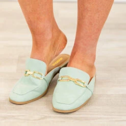Dream With Me Mules, Mint -Chic Soul Store DreamWithMeMules Mint