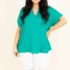 Dreamin' With You Top, Emerald -Chic Soul Store Dreamin WithYouTop Emerald 9934