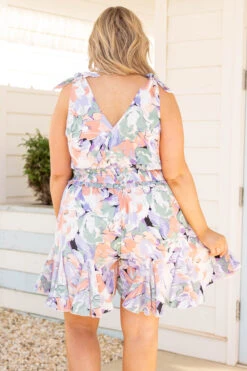 Dreaming Bad Romper, Coral -Chic Soul Store DreamingBadRomper Coral 0336