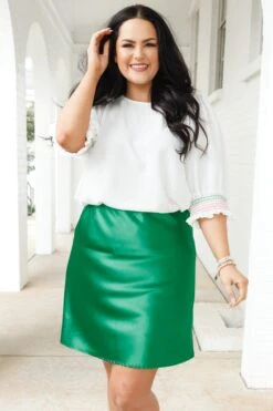 Dress Me Up Skirt, Kelly Green 10 Dress Me Up Skirt, Kelly Green -Chic Soul Store DressMeUpSkirt KellyGreen 4