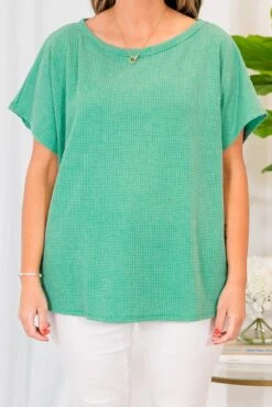 Drifting Into View Top, Kelly Green -Chic Soul Store DriftingIntoViewTop KellyGreen 2
