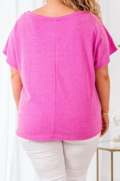 Drifting Into View Top, Magenta -Chic Soul Store DriftingIntoViewTop Magenta 2