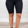 Drop It Like It's Hot Biker Shorts, Black -Chic Soul Store DropItLikeIt sHotBikerShorts Black 2