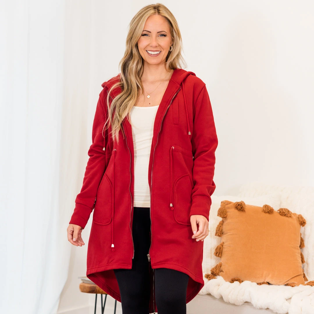 Early Morning Jacket, Burgundy 9 Early Morning Jacket, Burgundy - Image 7