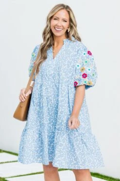 Easy Romance Dress, Blue