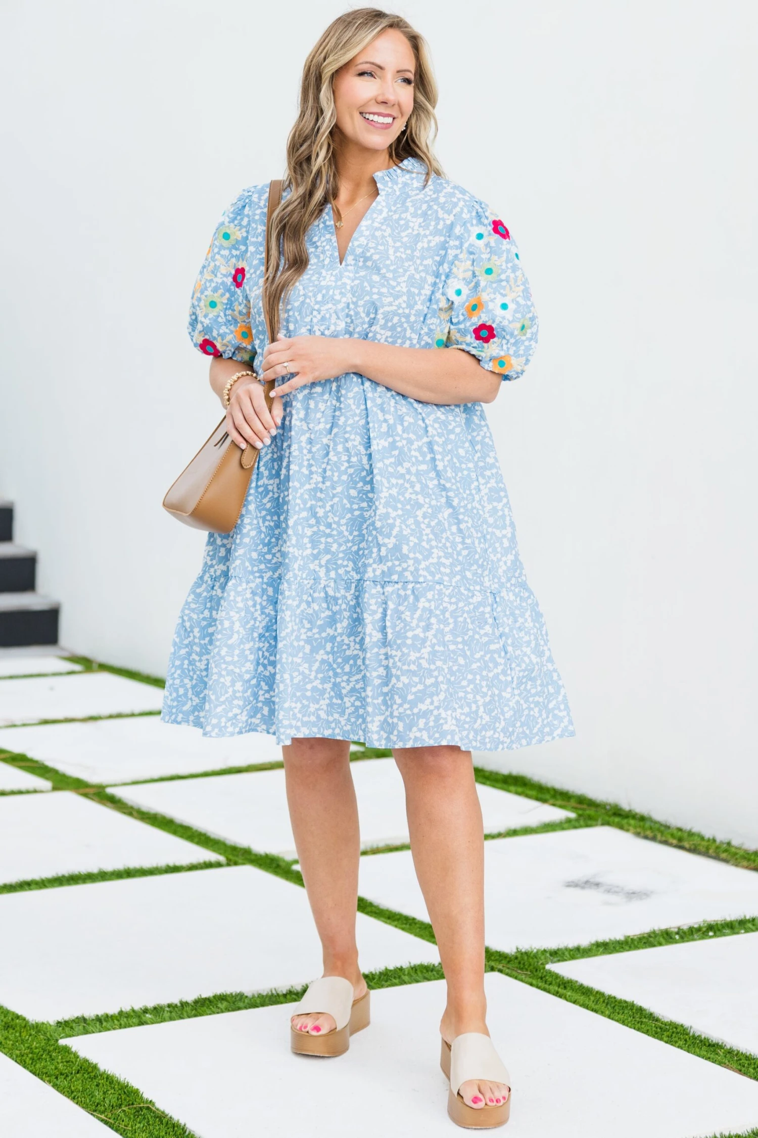 Easy Romance Dress, Blue 4 Easy Romance Dress, Blue - Image 2