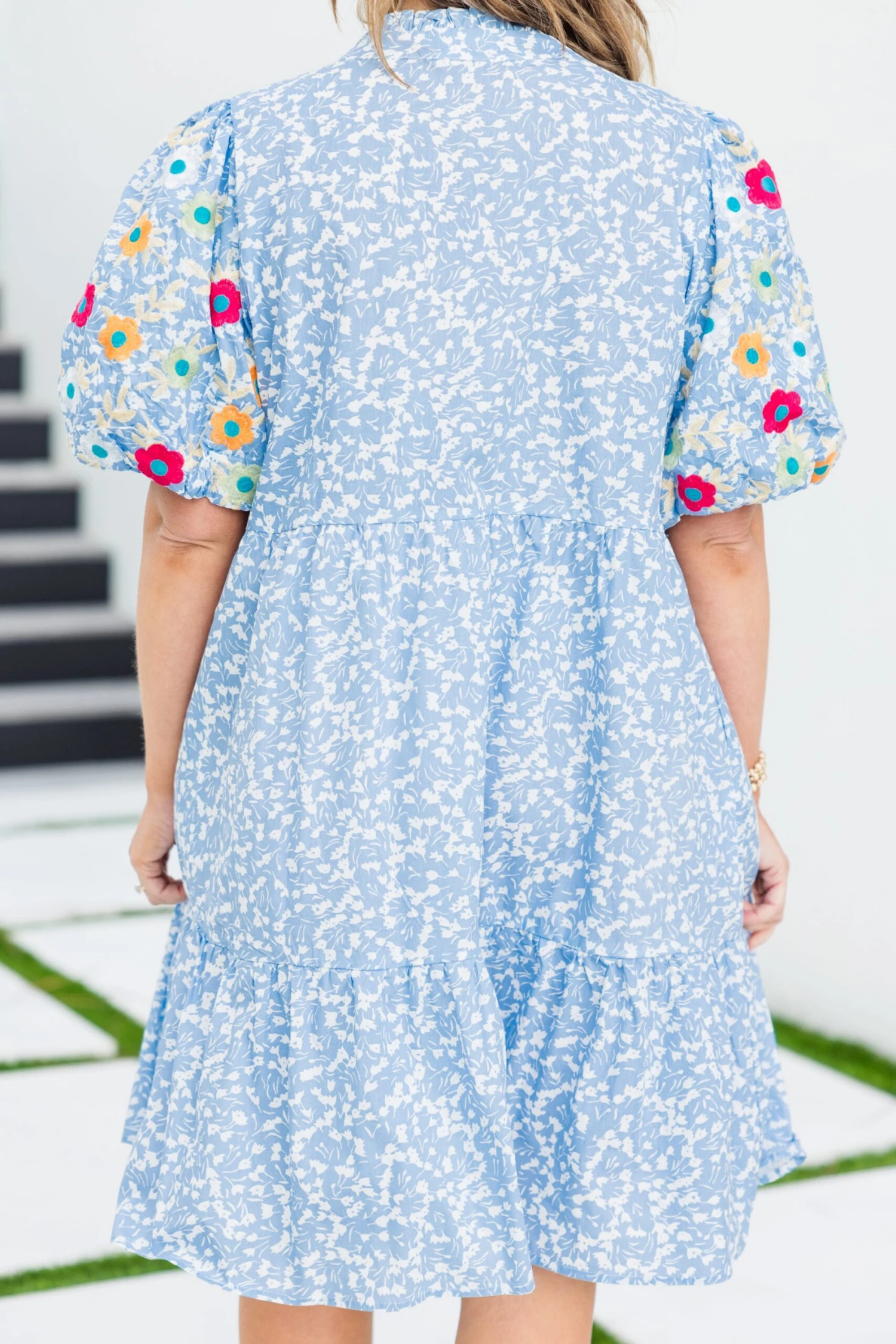 Easy Romance Dress, Blue 8 Easy Romance Dress, Blue - Image 6